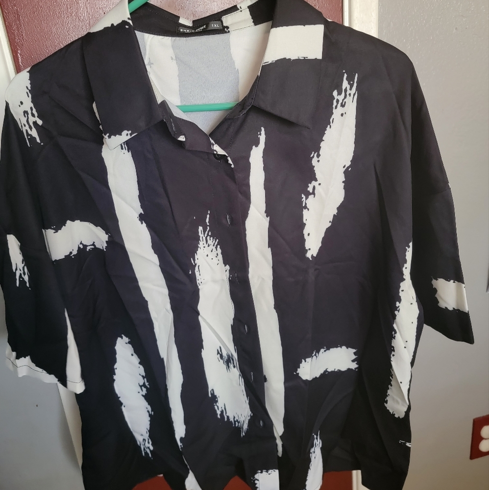 Shein button up shirt.